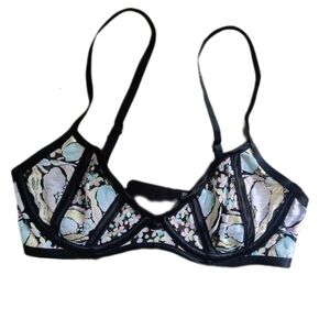 For Love & Lemons Floral Lace Bra